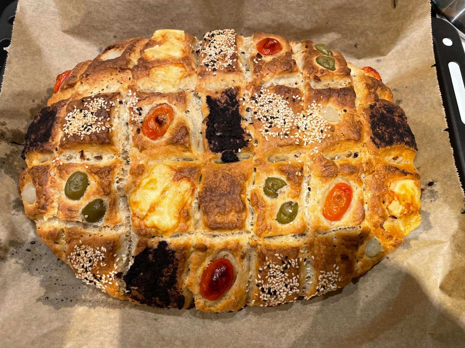 Selbstgebackenes Fladenbrot